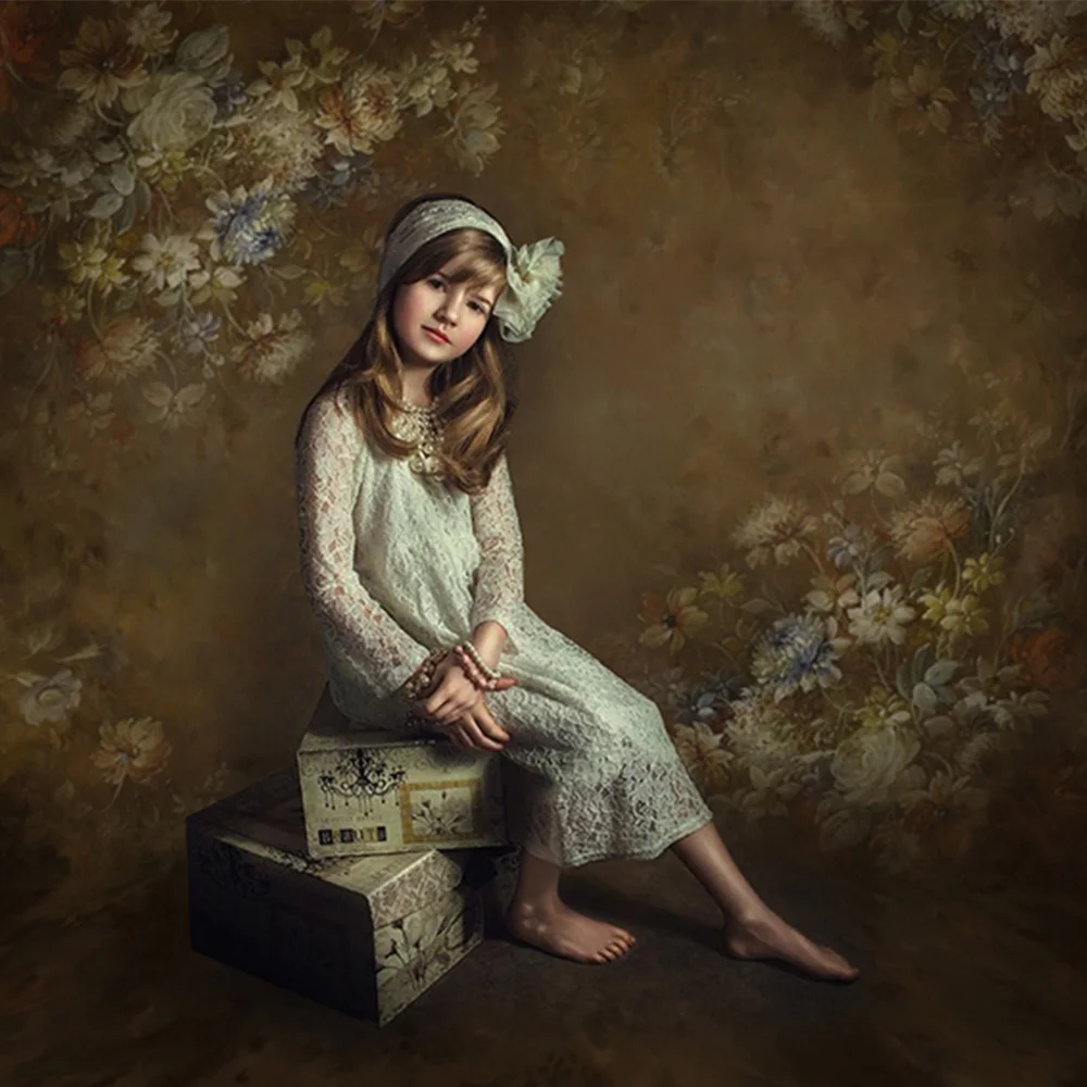 الرجعية الزهور صورة التصوير خلفية مجردة الملمس الأزهار القديمة ماستر خلفية الأطفال عيد ميلاد الفن استوديو التصوير الفوتوغرافي