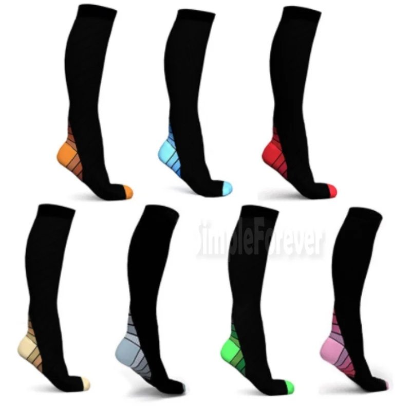 

Wholesale Men Compression Socks Fit Breathable Long Socks for Male Travel Boost Stamina Flexible Polyester Sports Sock 200pcs