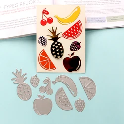 DUOFEN METAL CUTTING DIES fruits banana apple grapes strawberry pineapple stencil DIY Scrapbook Paper Album crafts 2020 new