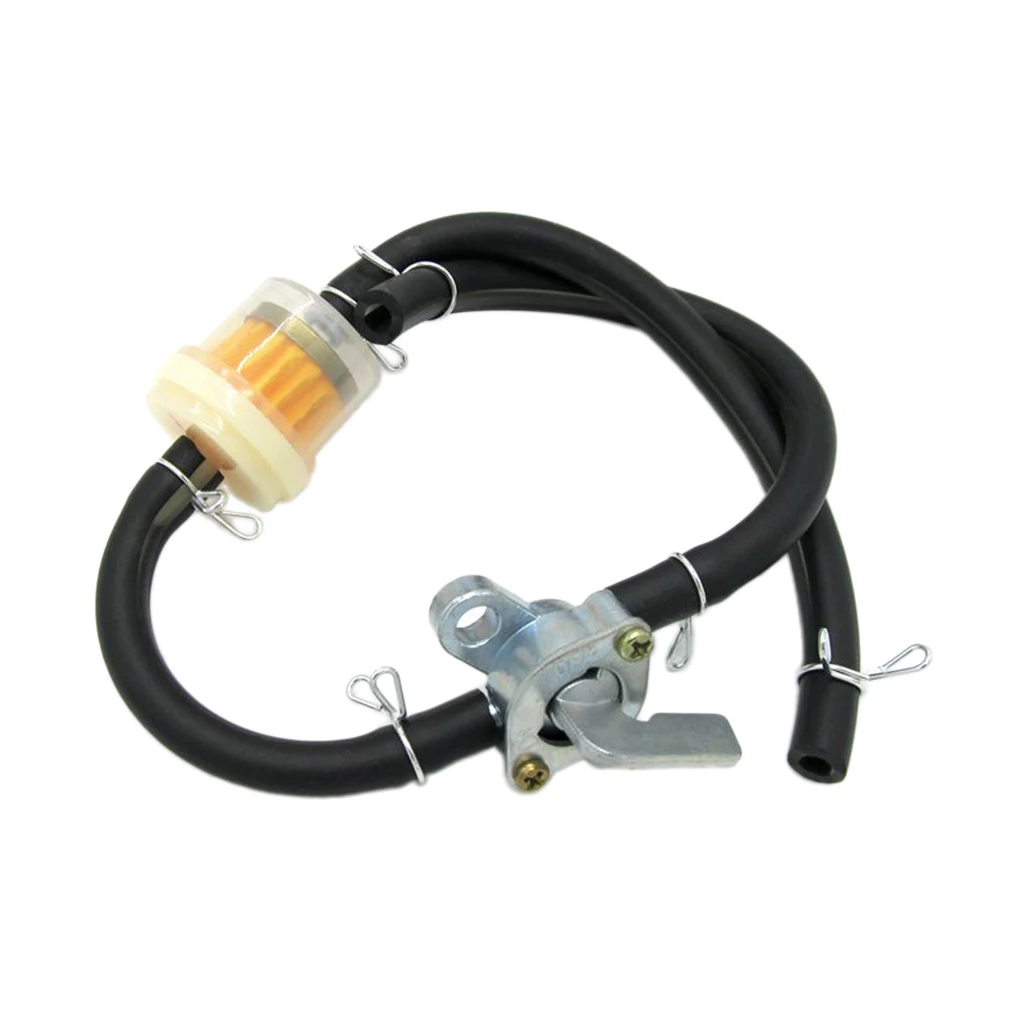 2x Fuel Petcock Valve & Gas Hose Line & Filter Assembly for 50cc- 150cc ATV Dirt Bike Scooter Quad Go Kart Parts