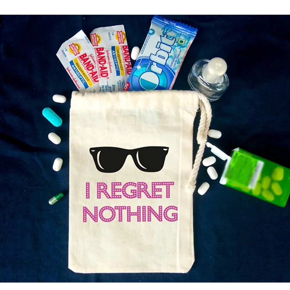 

Bachelorette Kit Bags, Bachelorette Party Favors, Kit Bags, I regret nothing bag, Sunglasses Bachelorette bags Hen party bags