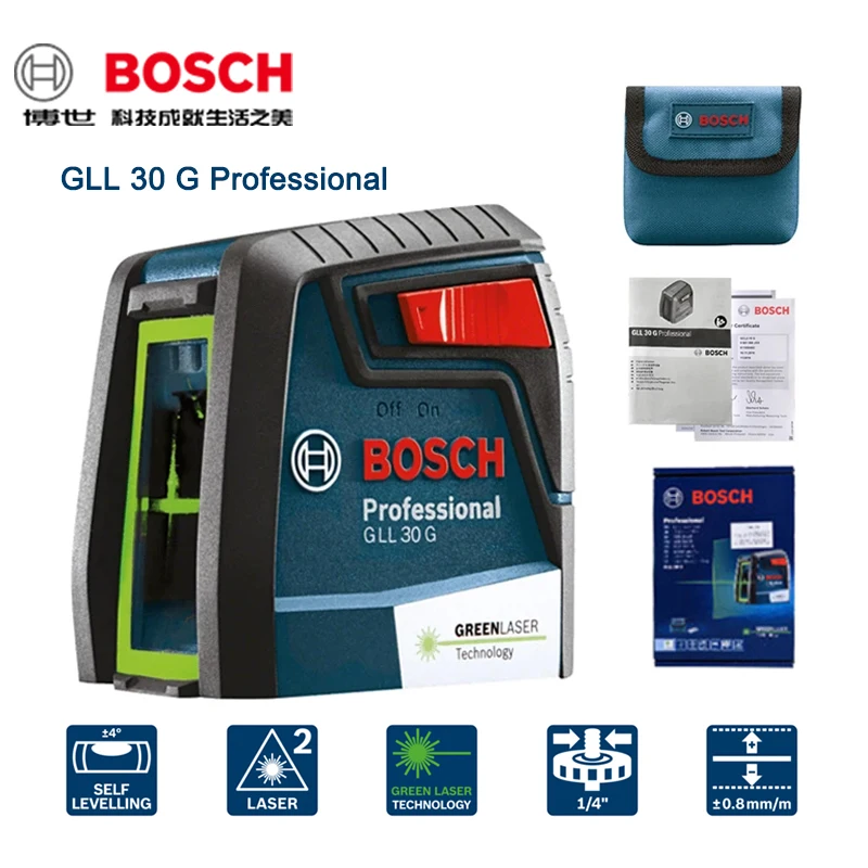 Gll30g (уровень, лазерный, bosch, автоматический) купить от 1 358,00 руб. Инструменты для измерения и анализа на 1rub.ru