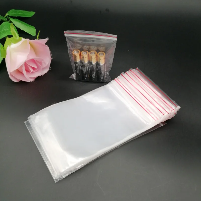 500pcs Plastic Ziplock Bag Jewelry Bag For Christmas Birthday Wedding Gift Packaging Bag Reclosable Zip Lock Plastic Bag Storage