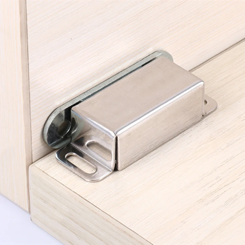 Stainless Steel Magnetic Door Catch, Heavy Duty Magnet Latch Cabinet Catches for Cabinets Shutter Closet Furniture Door