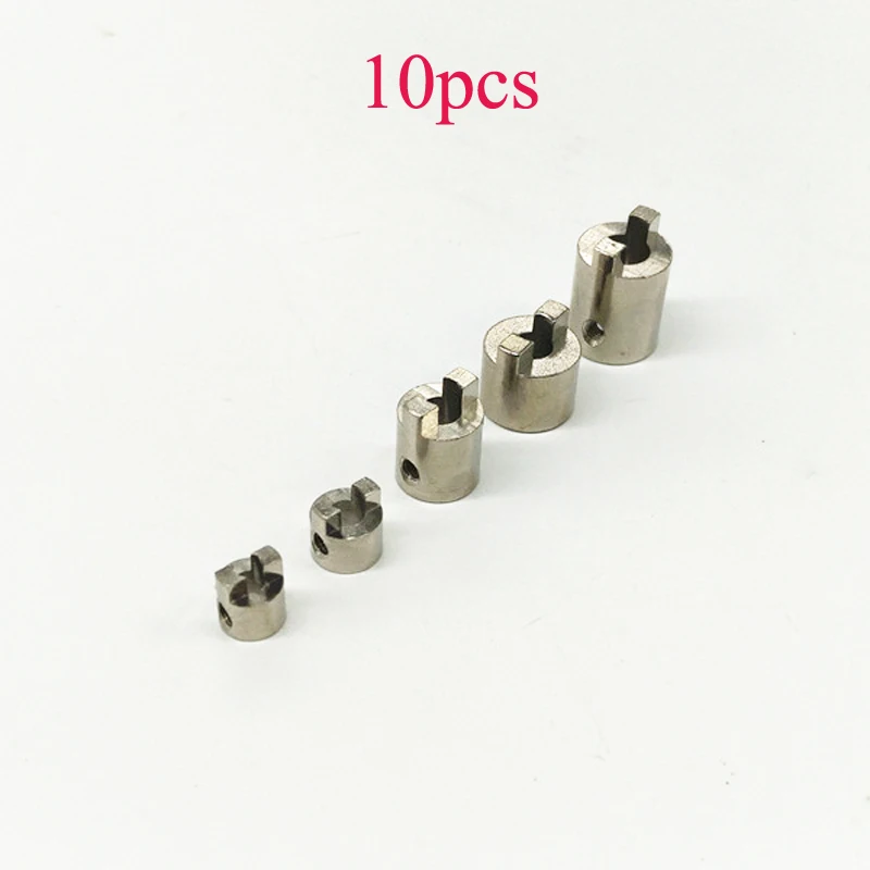 10PCS 3mm 4mm 4.76mm 5mm 6.35mm Shaft Propeller Crutch Marine Paddle Fork Metal Drive Dog for DIY Toy Model Electric Boat Parts