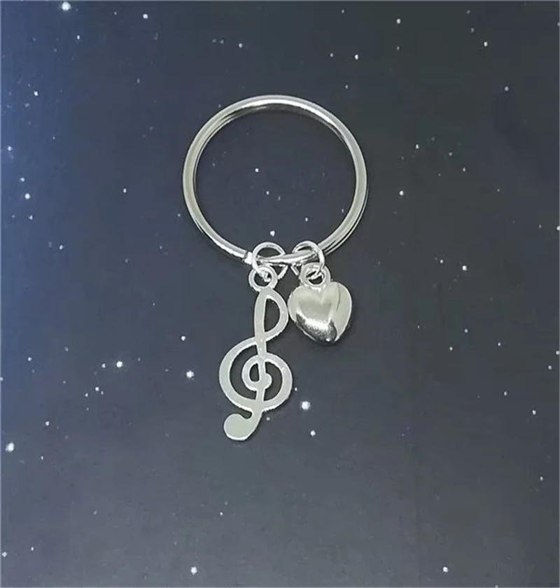 Music Key Ring/ Keychain / Zipper Pull Music Teacher Gift Music Gift Band Keychain Music Notes Keychain Music Lover Keychain