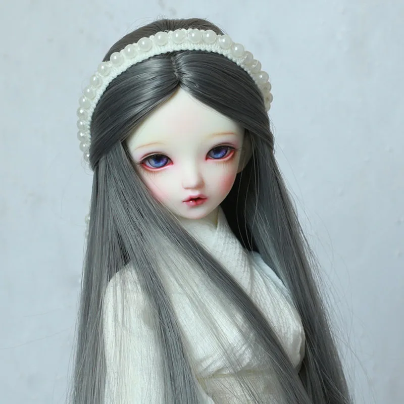 

New Style 1/3 1/4 1/6 1/8 High Temperature Wire Long Straight BJD Wig Super For Doll Hair Wig