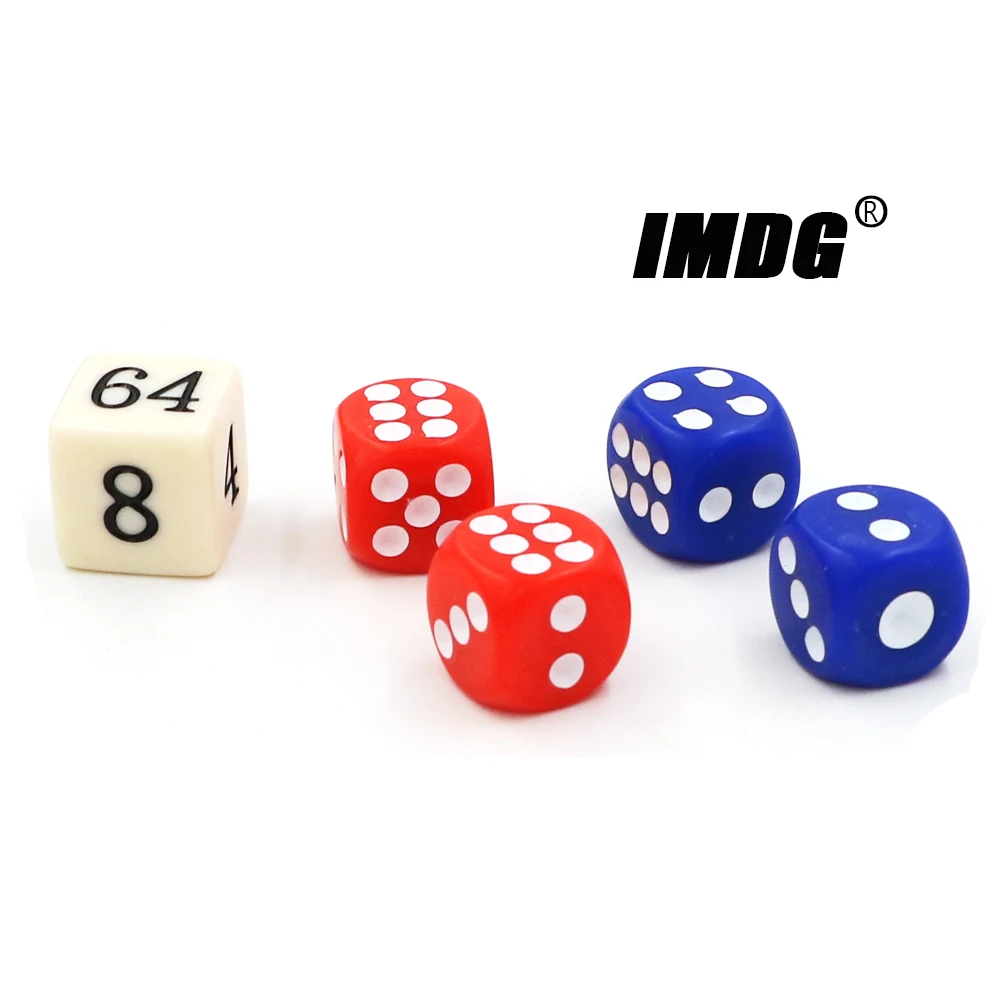 High quality 14mm New Acrylic Colorful Backgammon Dice Set Game Dice