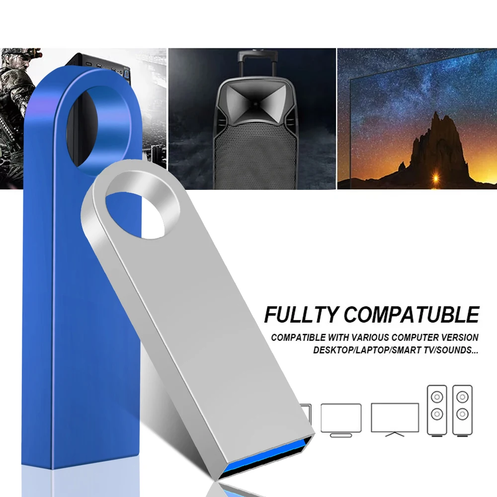 Metal USB 3.0 Creative Metal USB Stick High Speed 8g16g 32g 64g 128gb Multiple Colour Flash Drive High Speed Stable Transmission