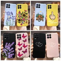 Oppo Realme 8 Pro 케이스 RMX3081 2021 Realme 8 8i Realme8 Pro 케이스 Fundas Capa 용 새 패션 소프트 실리콘 전화 뒷면 커버