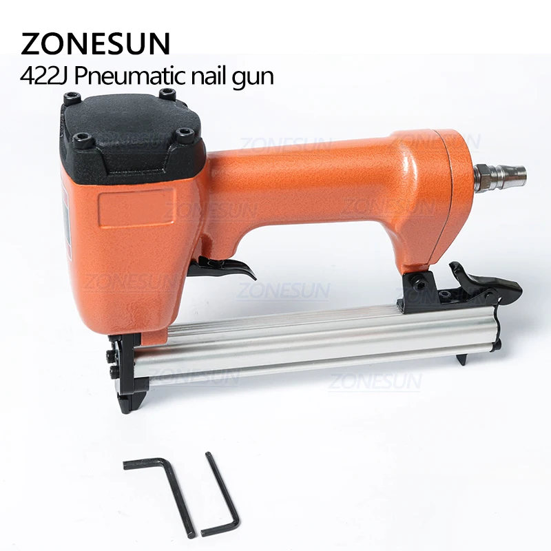 ZONESUN 422J Ga20 5.1 millimetri di Larghezza Del Chiodo Spille Pistola Pistola Pneumatica Micro Spille ner Chiodatrice Aria Brad per Mobili In Legno Divano la lavorazione del legno Cucitrice