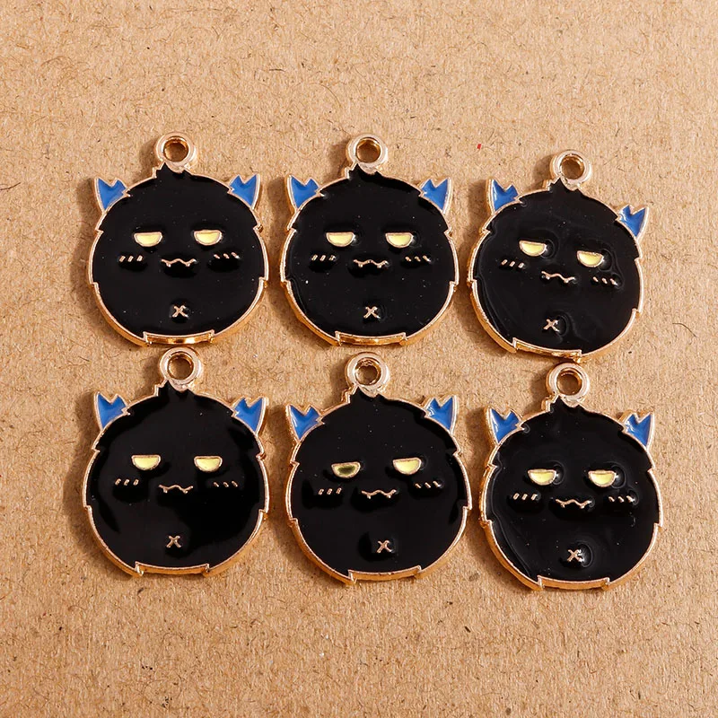 10 Stück 22x30mm Cartoon-Emaille-Hexen-Anhänger für die Schmuckherstellung, niedliche Ohrhänger, Halsketten, DIY-Bastelzubehör für Frauen – Detail 18