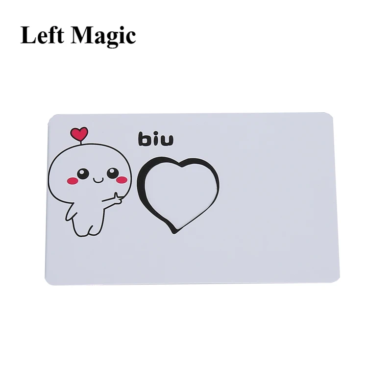 Flick the Heart Magic Tricks Flick Finger the Heart Appearing Card Magia Magician Close Up Illusions Mentalism Gimmicks Props