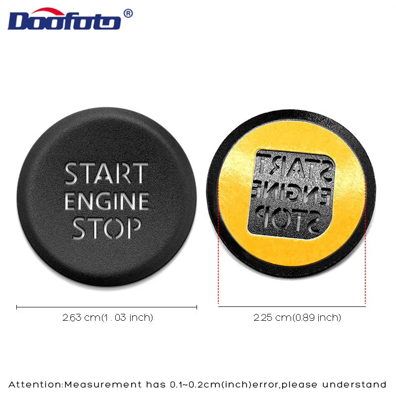 Doofoto 3D Auto Start Stop Pulsante Del Motore Della Copertura Adesivo Per Audi A6 2020 A6L A7 A8L 2019 Carattere Traslucido Styling Copertura