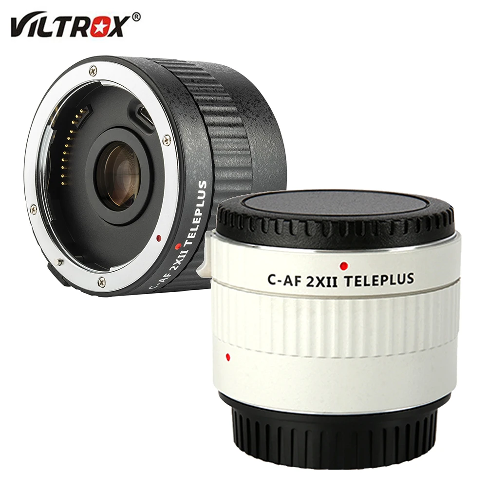 Viltrox C-AF 2X II Teleplus Auto Focus AF Telephoto Extender Teleconverter Lens for Canon Camera EOS EF Mount Lens 7DII 5DIV