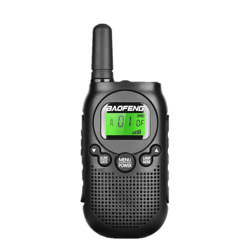 Baofeng-Mini walkie-talkie BF-T6 para niños, Radio portátil de 0,5 w, transceptor Hf, Radio de 2 vías T6, Woki Toki