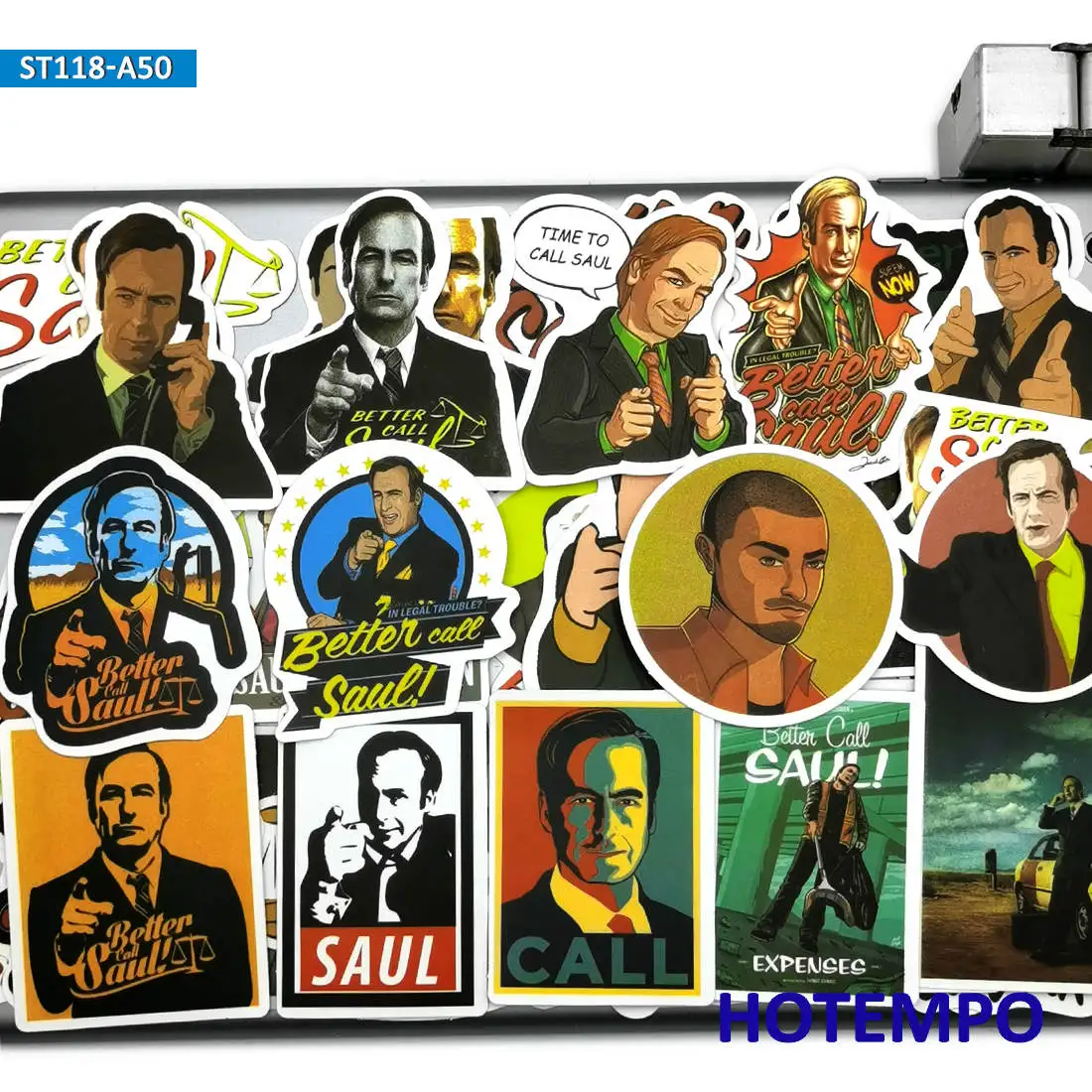 50Pieces TV Show Better Call Saul Stickers Breaking Bad Style for Phone Luggage Scrapbook Skateboard Guitar Laptop Funny Sticker