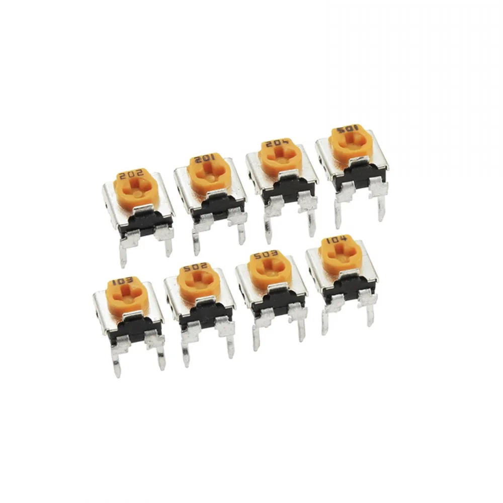 

500pcs WH06-2C Adjustable Resistor100 200 500 1K 2K 5K 10K 20K 50K 100K 200K 500K 1M ohm Trimmer Potentiometer variable RM065-V5