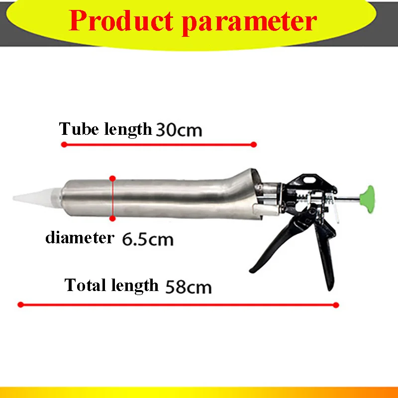 Thicken Stainless Steel Caulking Gun Ceramic Tile Caulking Gun Mortar Grouting Gun Sprayer Caulking Tool