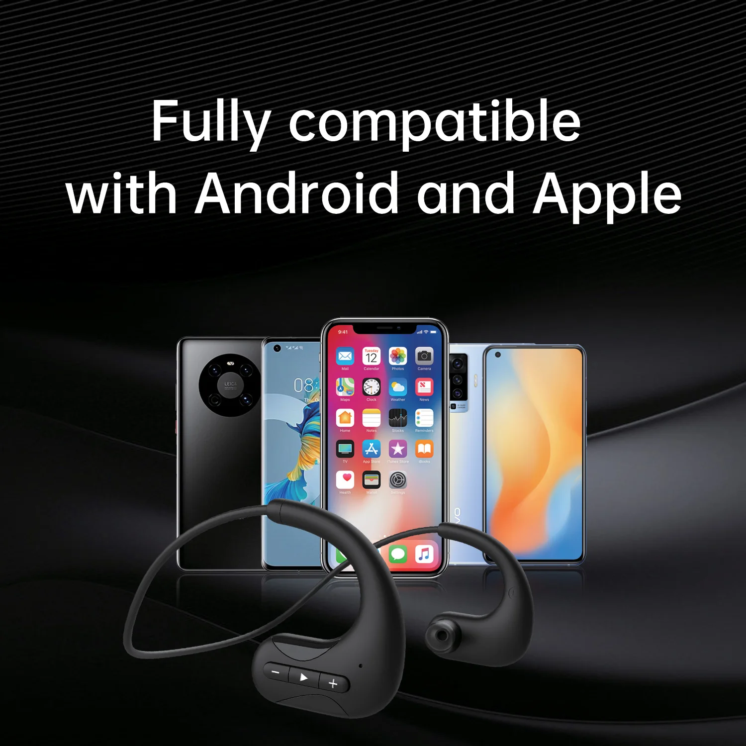 Earphone Renang Profesional 8GB Pemutar Musik MP3 Headphone Bluetooth IPX8 Earbud Olahraga Suara HD Bawah Air Tahan Air