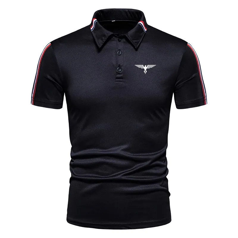 Brand new fashion all-match slim casual polo shirt Men\'s short-sleeved polo shirt