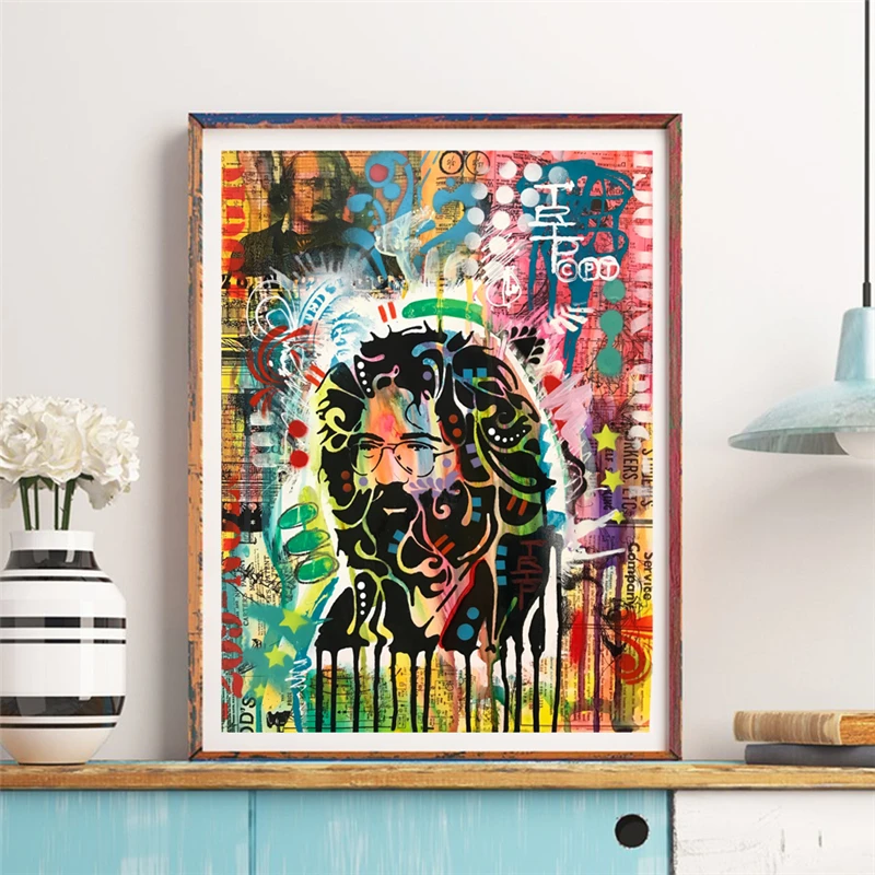 Garcia By Dean Russo Canvas Painting Print Living Room Home Decor Modern Wall Art Oil Painting Poster Salon Picture Framework HD