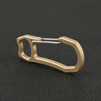 DIY Brass Hook Vintage Key Ring Vintage Spring Buckle EDC Outdoor Tools Camping Buckles