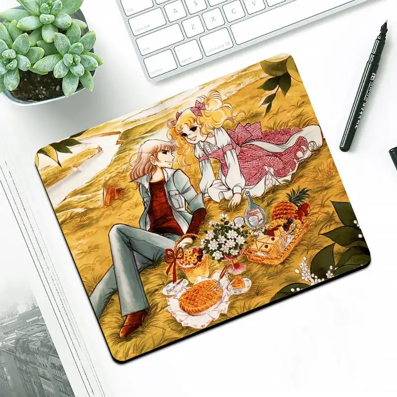 Anime Manga Candy DIY Design Pattern Game mousepad Small Pads Rubber Mouse Mat MousePad Desk Gaming Mousepad Cup Mat