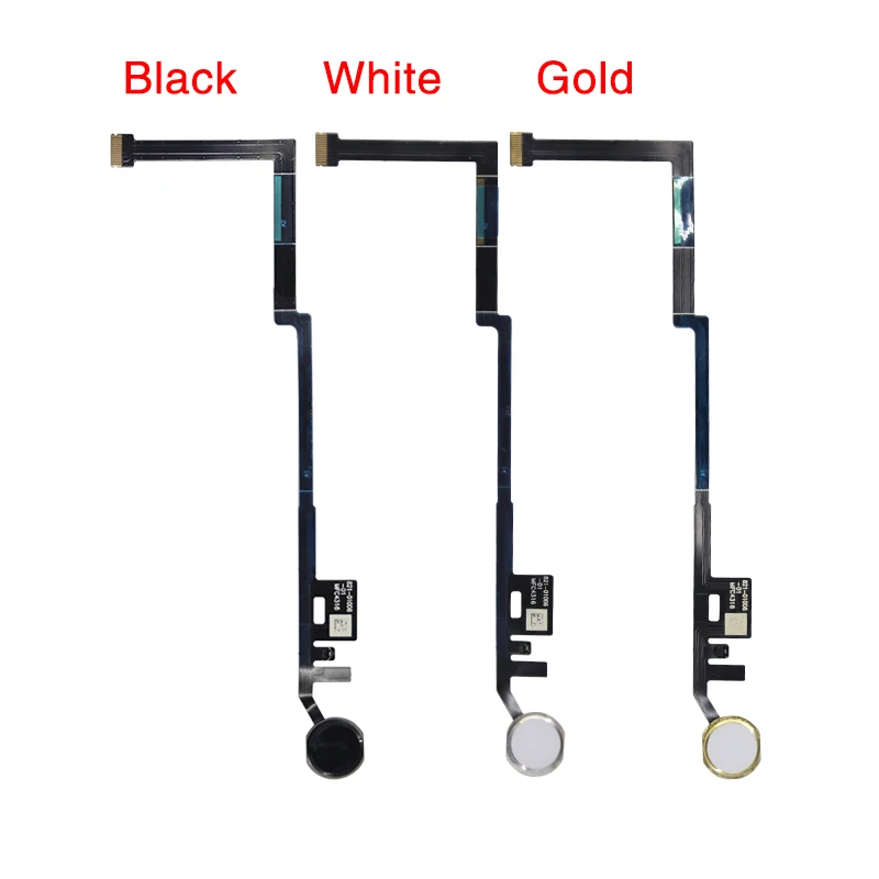 1pcs Home Button Flex Cable For iPad 2017 2018 A1822 A1823 A1893 A1954 Menu Sensor Replacement Parts With Rubber