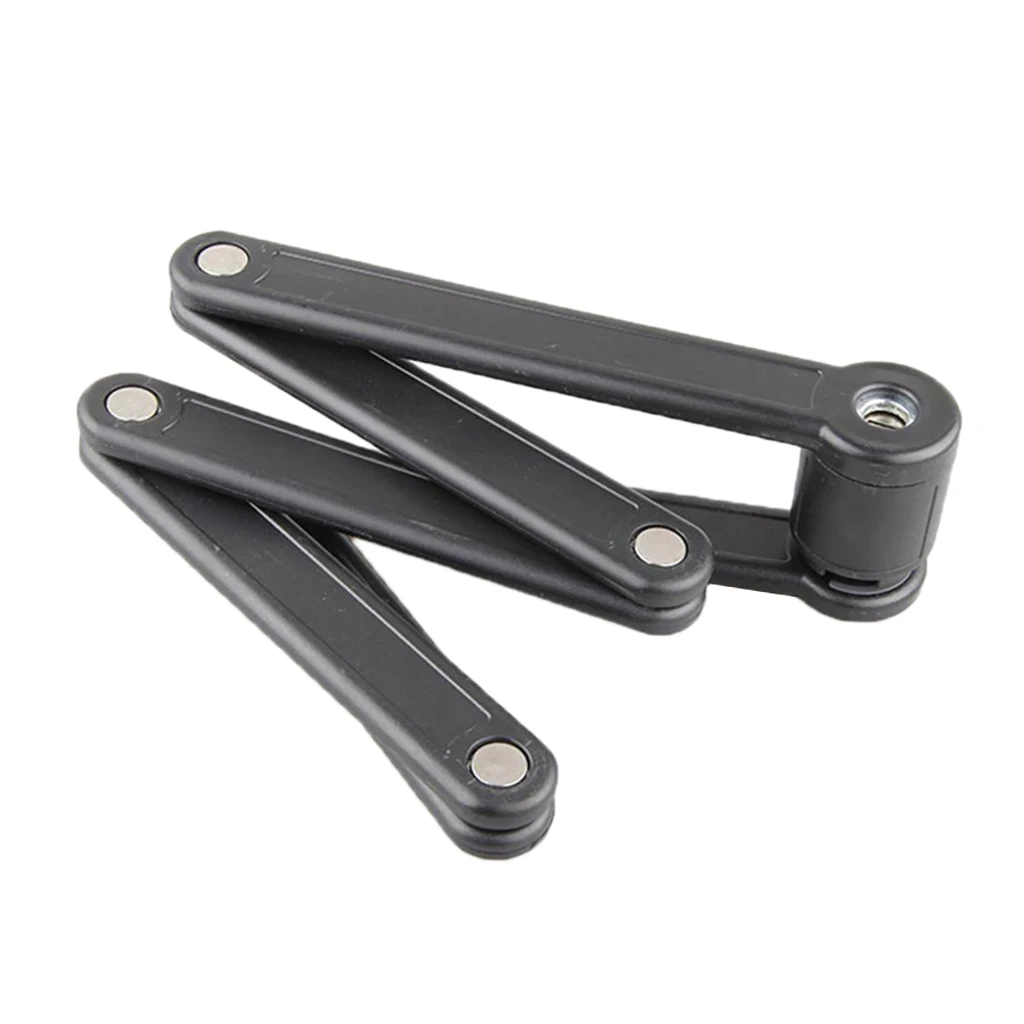 Folding Bike Lock Anti-Hydraulic Bicycle Chain Lock with Mounting Bracket - Portable & Lightweight