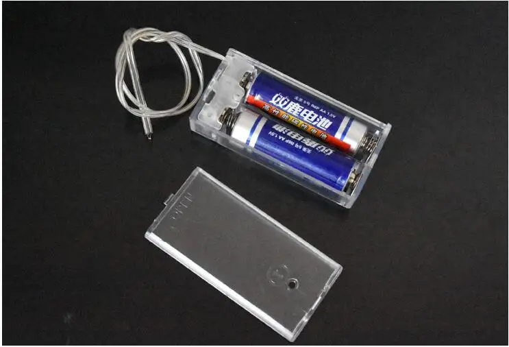 MasterFire 20 قطعة/الوحدة 2X1.5 فولت AA حامل البطارية صندوق تخزين حاوية مع التبديل الرصاص 2 فتحات 2A AA 3 فولت بطاريات غطاء