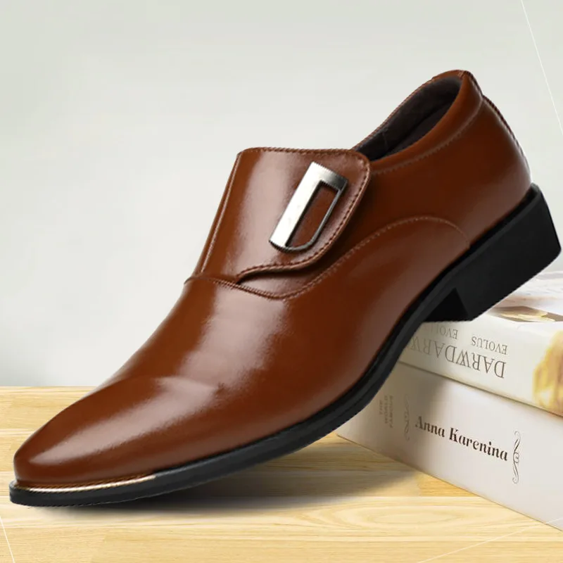 Buty Oxford dla mężczyzn buty wizytowe męskie buty wizytowe szpiczasty nosek biznesowe buty ślubne 2021 nowość