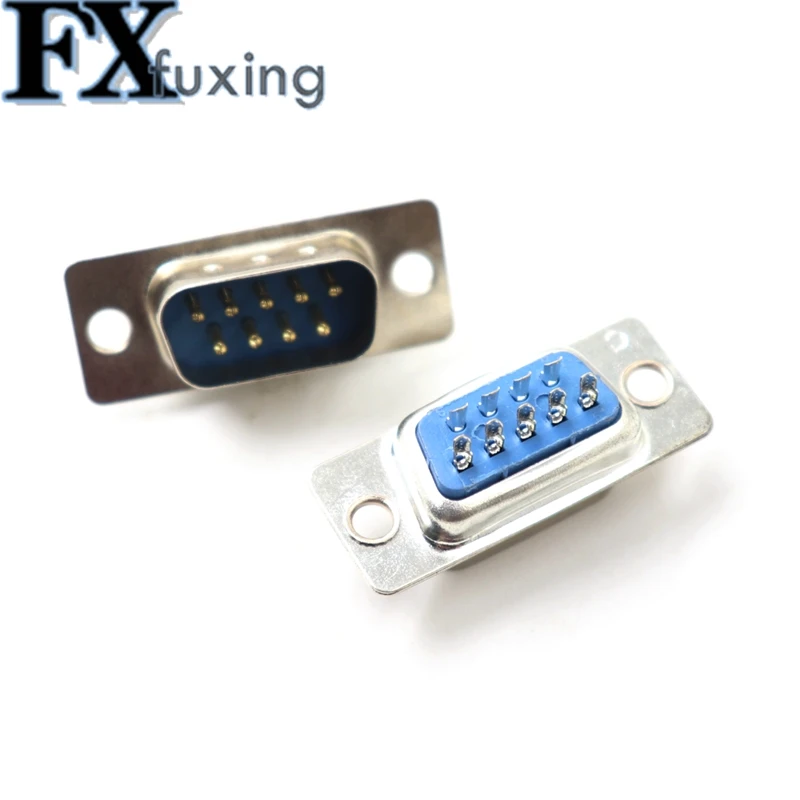 10PCS DB9 Weiblich Männlich PCB Mount serielle port Stecker Solder Typ D-Sub RS232 COM ANSCHLUSS 9pin buchse 9p Adapter FÜR PCB – Detail 2