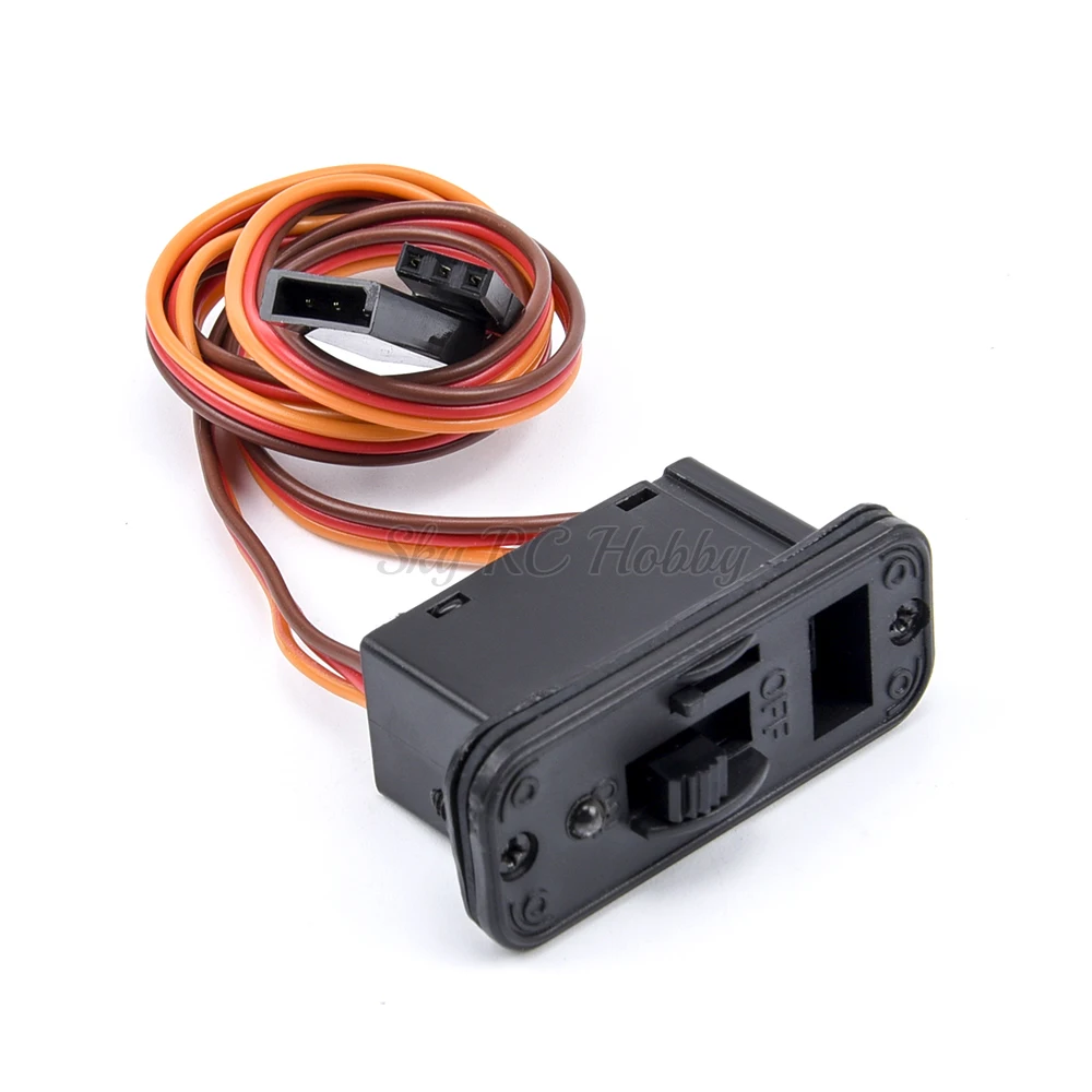 RC Switch Connectors 1Pcs Heavy Duty RC Switch With LED Display JR RC On Off Connectors Accessory For Receiver RC Accessories