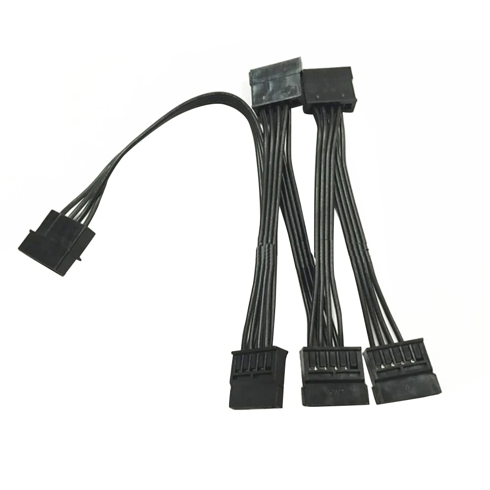 Cable divisor de fuente de alimentación de disco duro para PC, 4 pines, 1 a 5 IDE, SATA, 15 pines