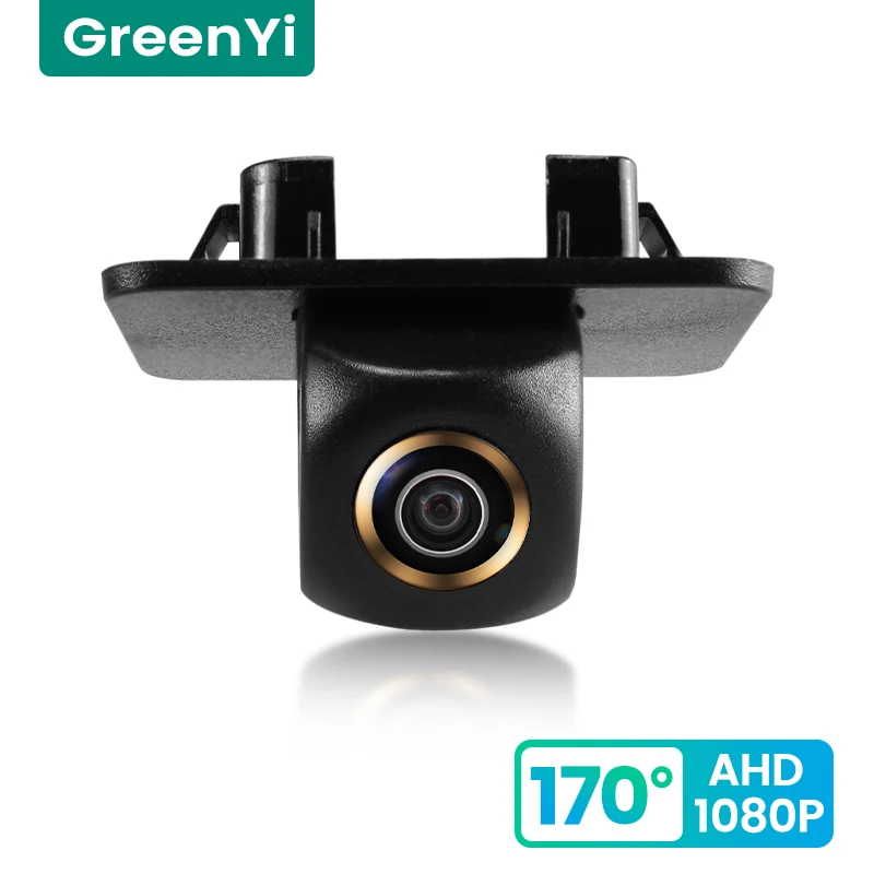 GreenYi 170° HD 1080P Car Rear View Camera for Mazda 2 Mazda2 2015-2017 4 Doors Night Vision Reverse Reversing 4 pin Vehicle AHD