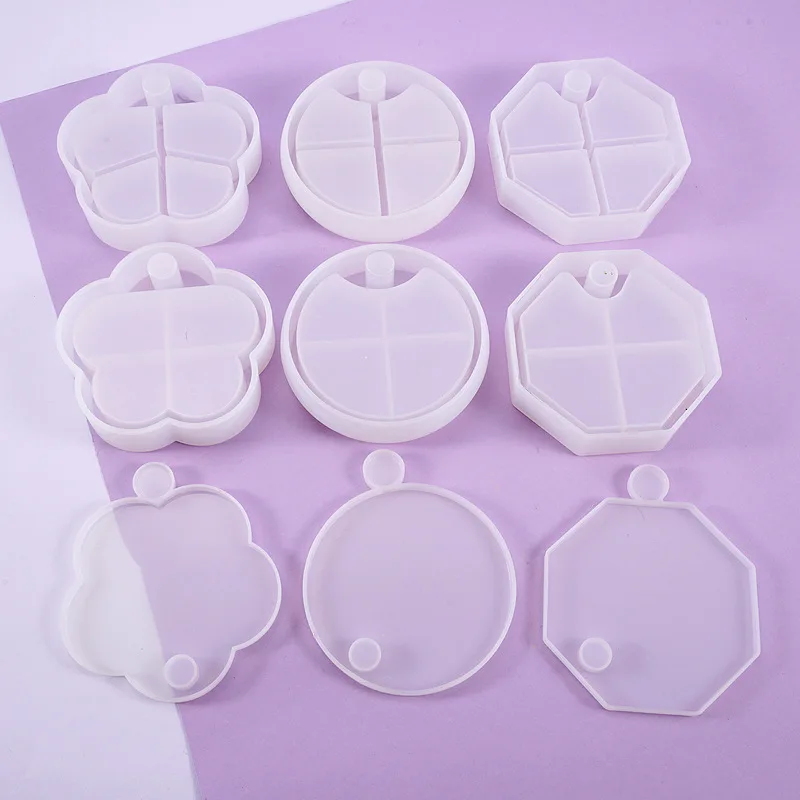 Round Multi-layer Rotating Storage Box Resin Mold Silicone Mold For Jewelry Pendant Container Making Table Decoration Art Mould