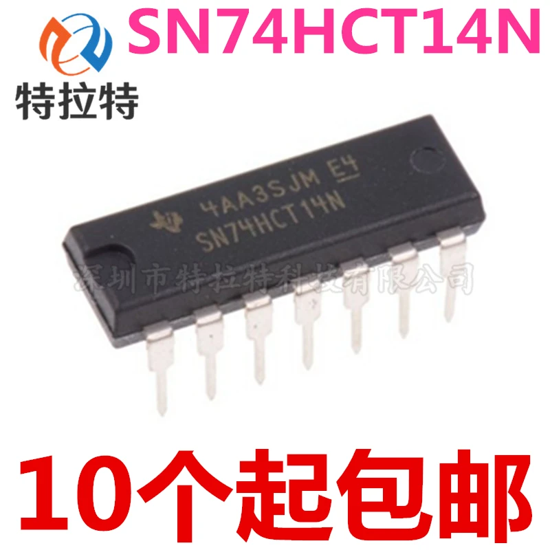 10pcs/lot SN74HCT14N DIP14 SN74HCT14 74HCT14 DIP-14 74HCT14N DIP