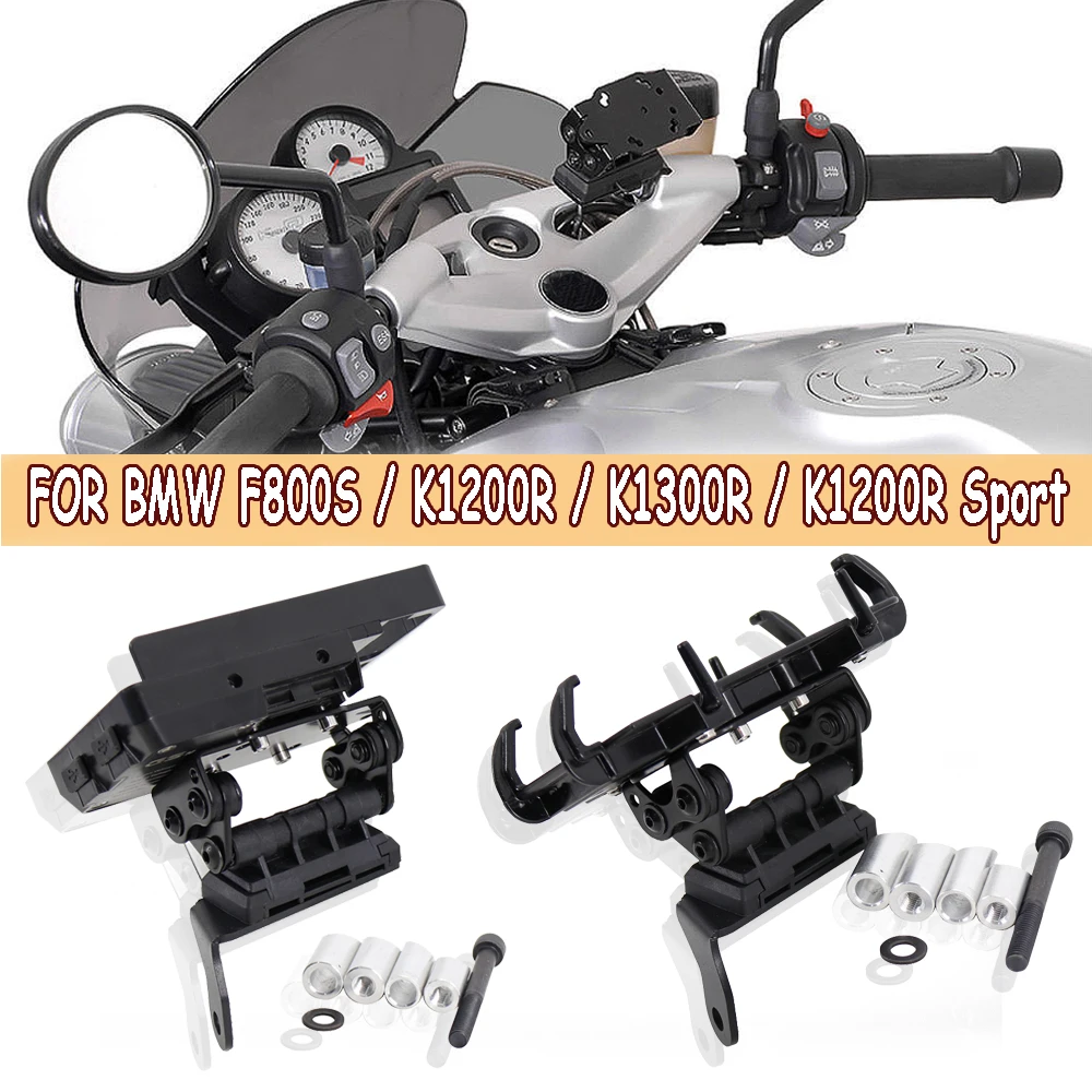 Mobile Phone Holder GPS Stand Bracket Motorcycle 2007-2008 K1200R Sport For BMW K 1200 R/Sport K1200R 2005-2008