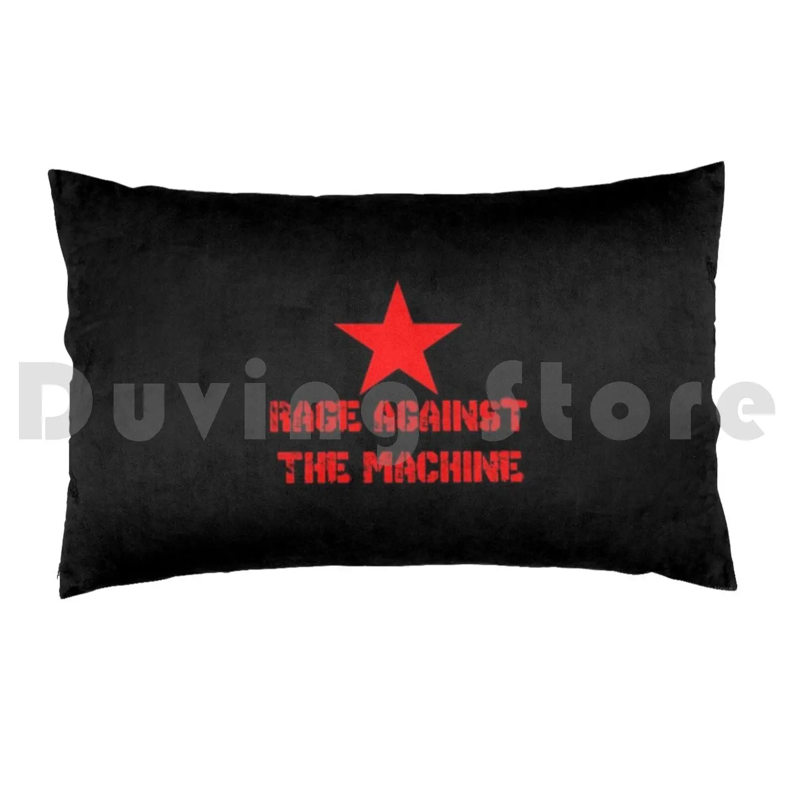 Rage Against The Machine Pillow Case 20*30 Inch Rage Against The Machine Metal Hard Black Death Brutal Logo Prog