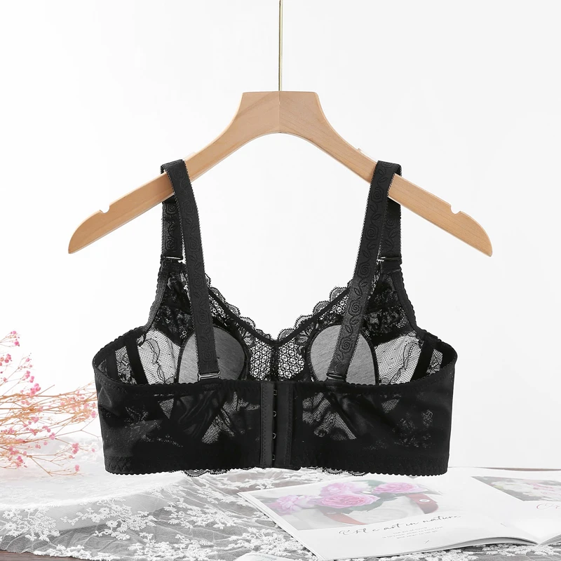 Ultrathin Brassiere Sexy Lace Women Bra Plus Size Big Size Bralette 34 36 38 40 42 44 46 48  B C D E F G H Underwear