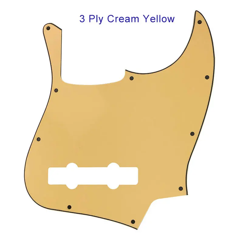 Xinyue Pickguard Customized - For 10 Hole Screws 5 String Jazz Bass Guitar Pickguard Scratch Plate Multicolor Choice