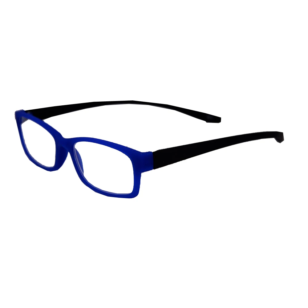 

Retro Reading Glasses Rectangular Blue Metal Frame Optical Eyeglasses for Men Women Ultralight Business+1 +1.5 +2 +2.5+3 +3.5 +4