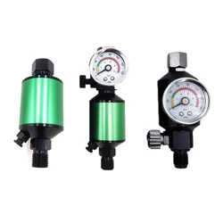 Spray Gun Air Regulator Gauge with Air Filter 1/4NPT Taper Air Spray In-Line Water Trap Filter Tools Paint Spray Gun Accessories