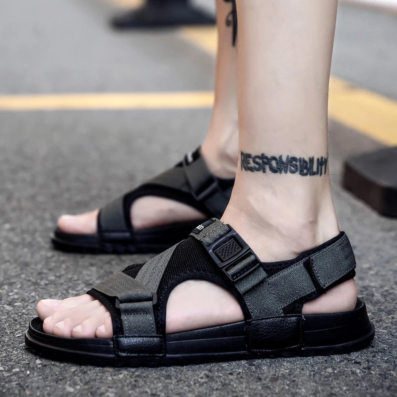 WOTTE Men Sandals Outdoor Men Shoes EVA Slip On Soft Platform Sandals Summer Casual Sandal Shoes For Man Sandle Men Big Size 46