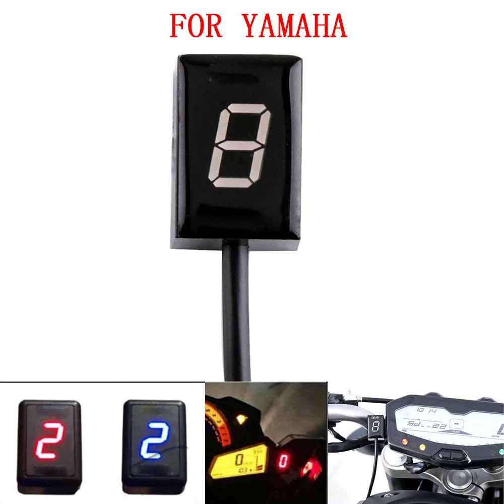 For Yamaha xjr 1300 fjr 1300 FZ8 R1 FZ16 Fz1 MT03 R6 Xj6 Motorcycle Ecu Plug Mount 1-6 Level Speed Gear Display Indicator