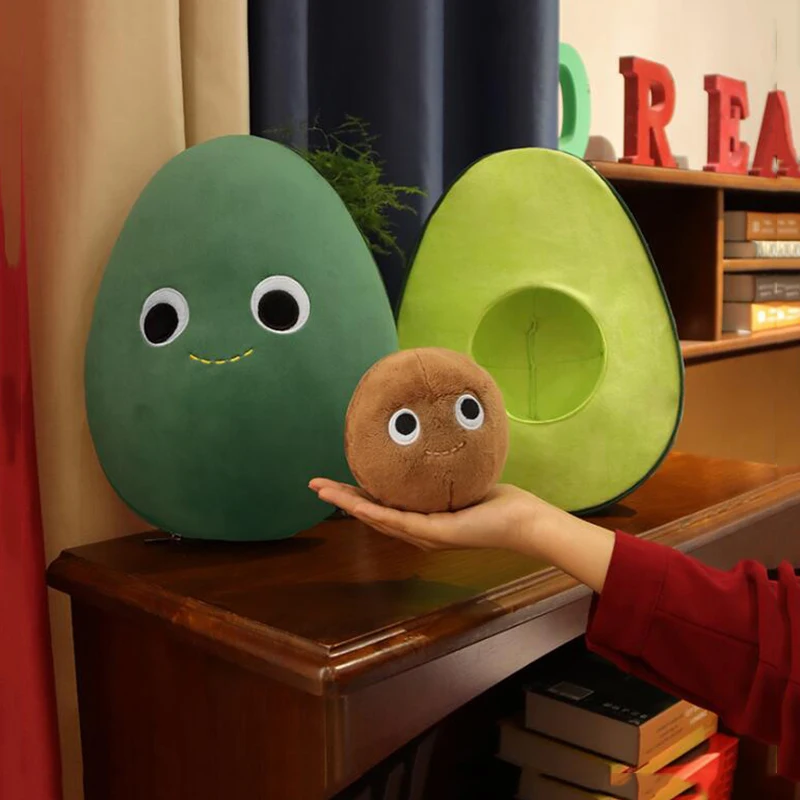 30cm Lovely Avocado Stuffed Plush Toys Filled Comfort Doll Kids Soft Sofa Cushion Cartoon Fruit Pillow Girls Boys Children Gifts