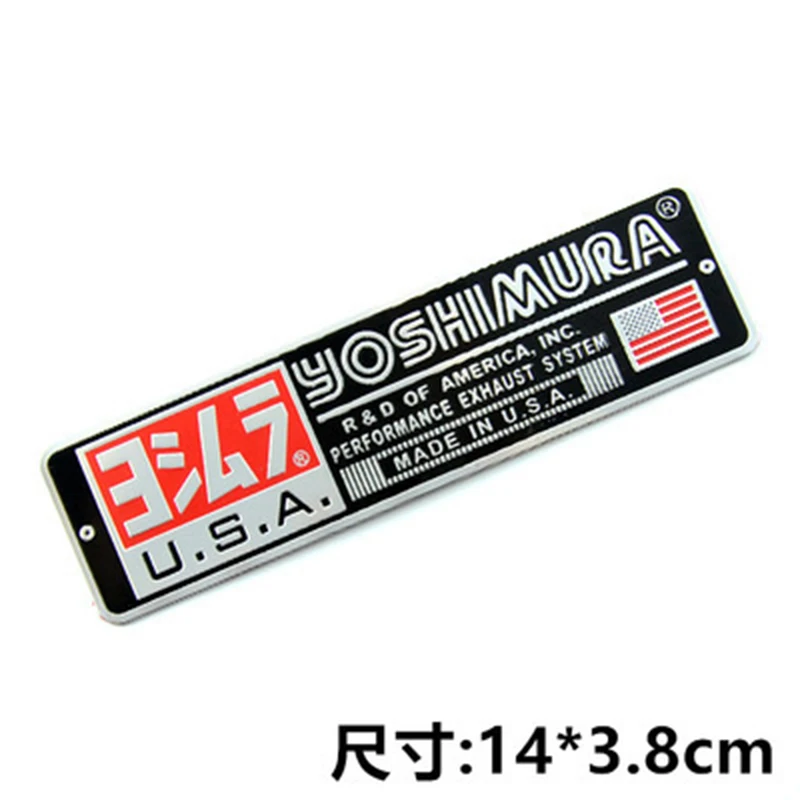 Hitzebeständiger Aufkleber aus Aluminium für Akrapovic Auspuff-Schalldämpfer-Motorrad