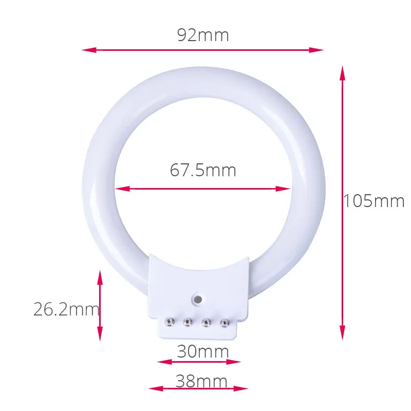 Microscope ring Lamp Light source fluorescent lamp replace tube inner 67.5mm 8W