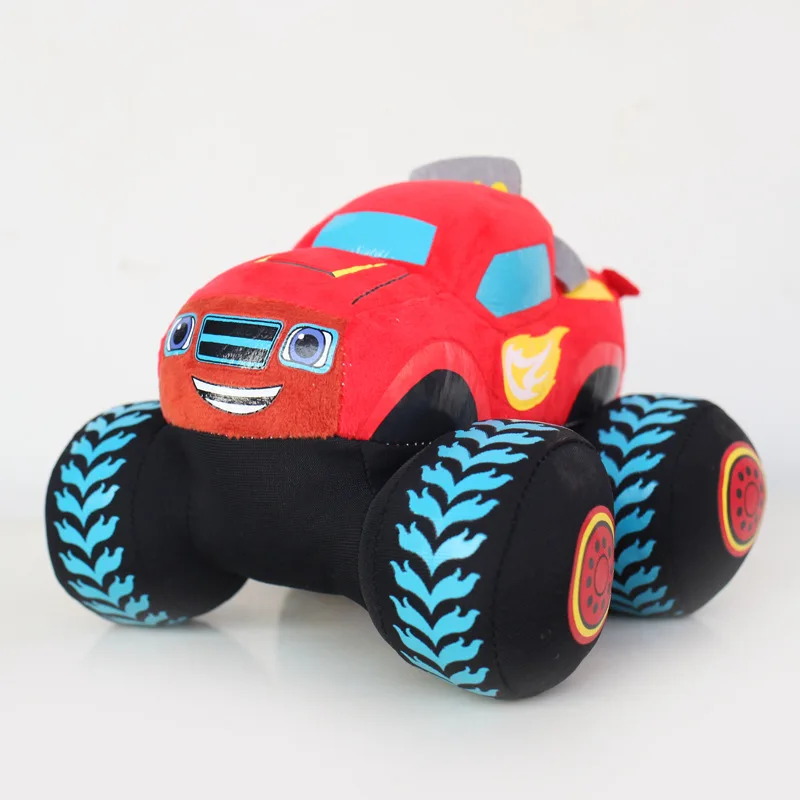 

The Blaze and the Monster Machines, the Blaze Monster, the suvs, the plush toy cars